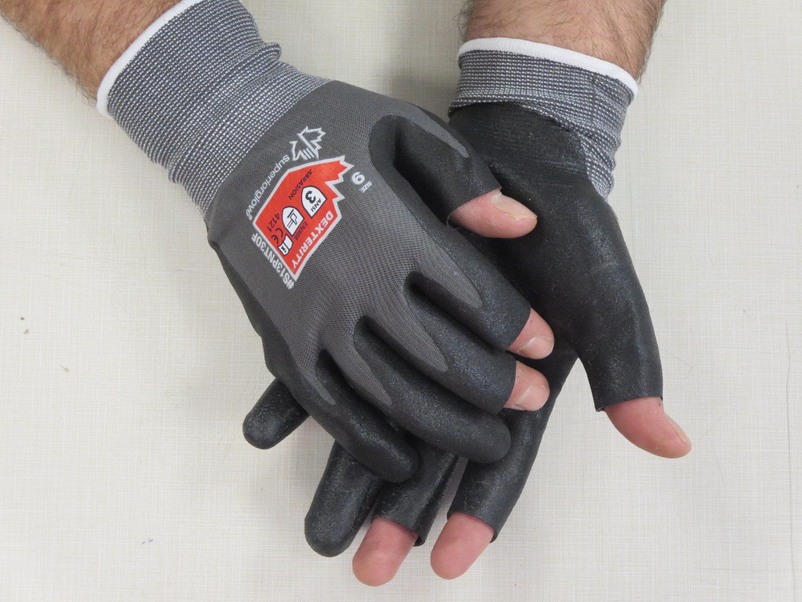 Superior Glove® Dexterity® S13PNT3OF Open Finger Micropore Gloves *